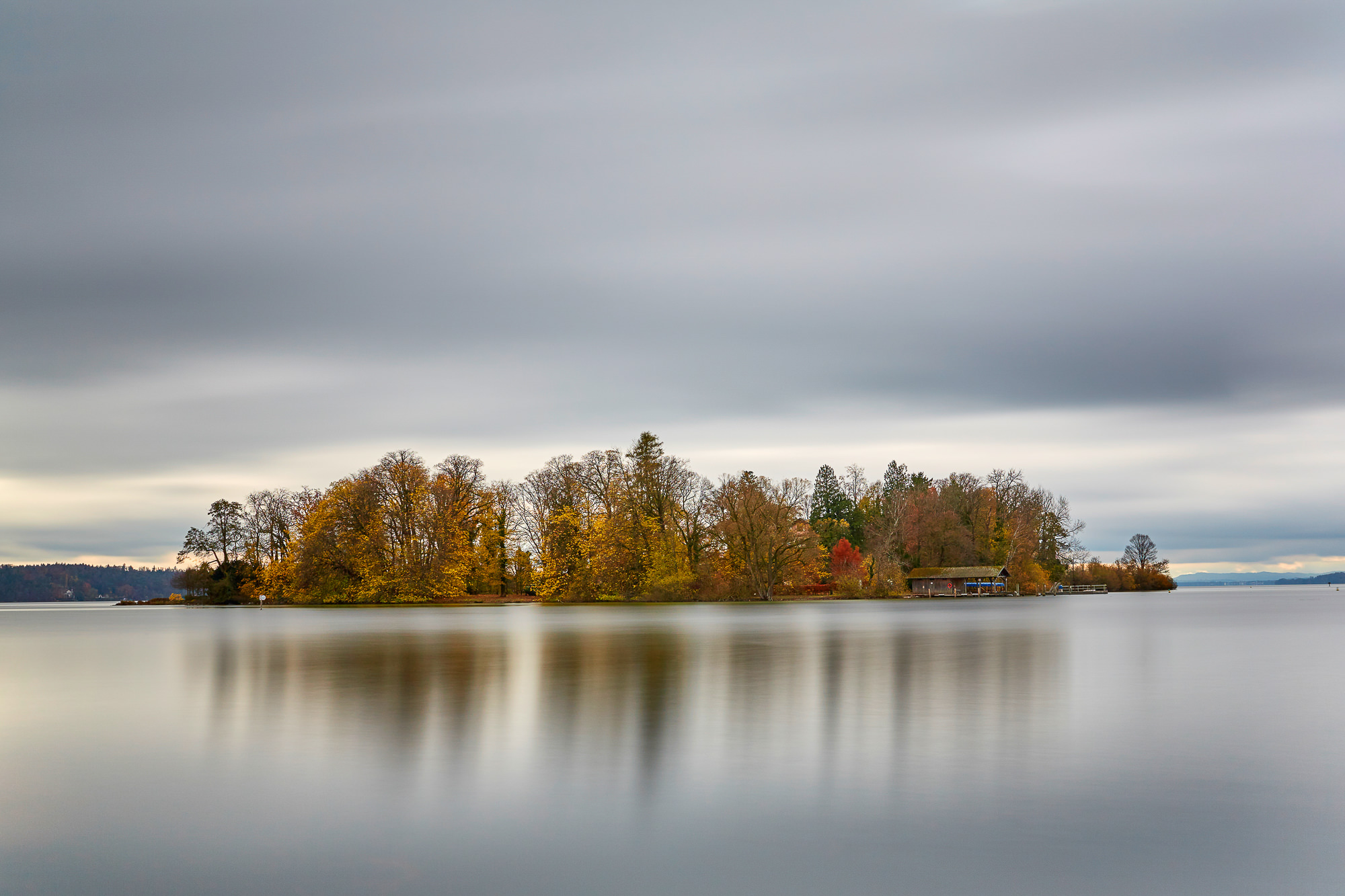 rose island in lake Starnberg, Upper Bavaria